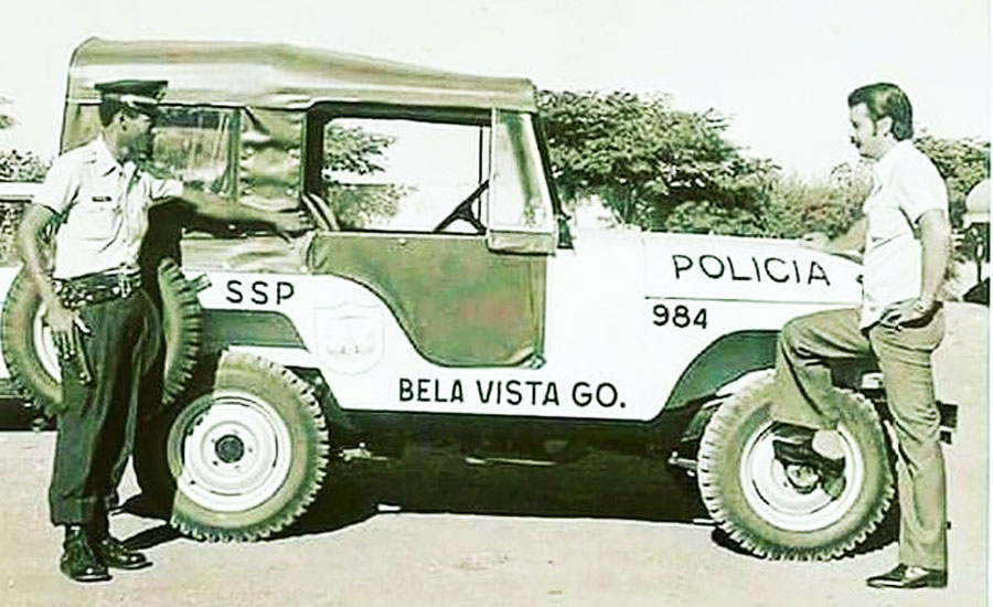 Viaturas antigas da PMGO: Jeep | Foto: Arquivo / Sargento Marcos Monteiro