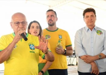 Um dos coordenadores da campanha de Bolsonaro, o deputado Professor Alcides, disse que as ações em Aparecida em prol da reeleição de Bolsonaro ocorrem todos os dias | Foto: Valdemy Teixeira