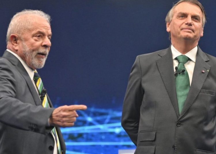 Lula e Bolsonaro em debate na TV Band | Foto: Renato Pizzutto / Divulgação