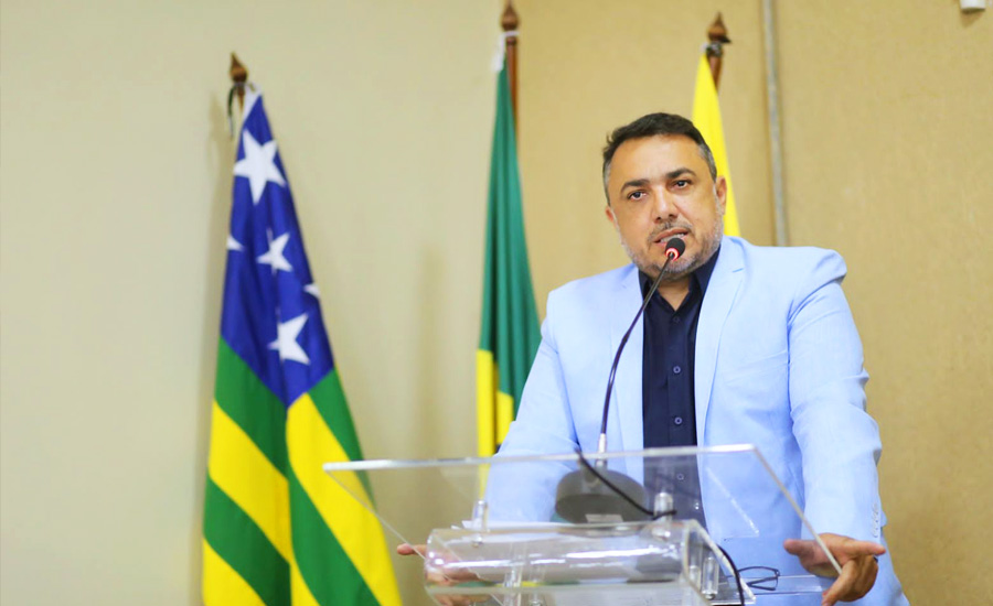 André Fortaleza presta contas do biênio 2021-2022 | Foto: Marcelo Silva / Câmara de Aparecida de Goiânia
