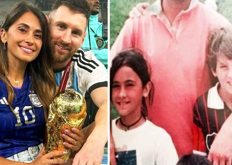 Lionel Messi e Antonella Roccuzzo se conheceram aos 9 anos de idade | Foto: Reprodução
