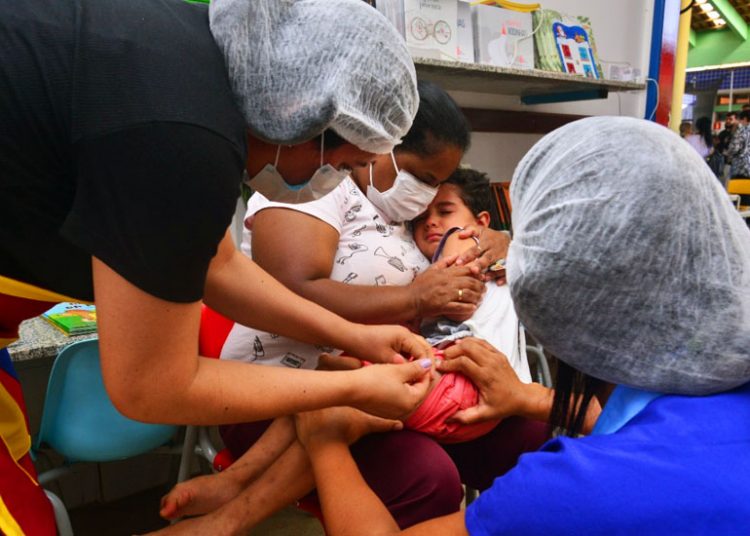 Com ampla vacinação nos CMEIs, Saúde de Aparecida alerta a população para a importância da proteção infantil | Foto: Claudivino Antunes