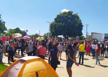 Protesto realizado pelo Comando de Lula pela Educação em 2022 | Foto: divulgação