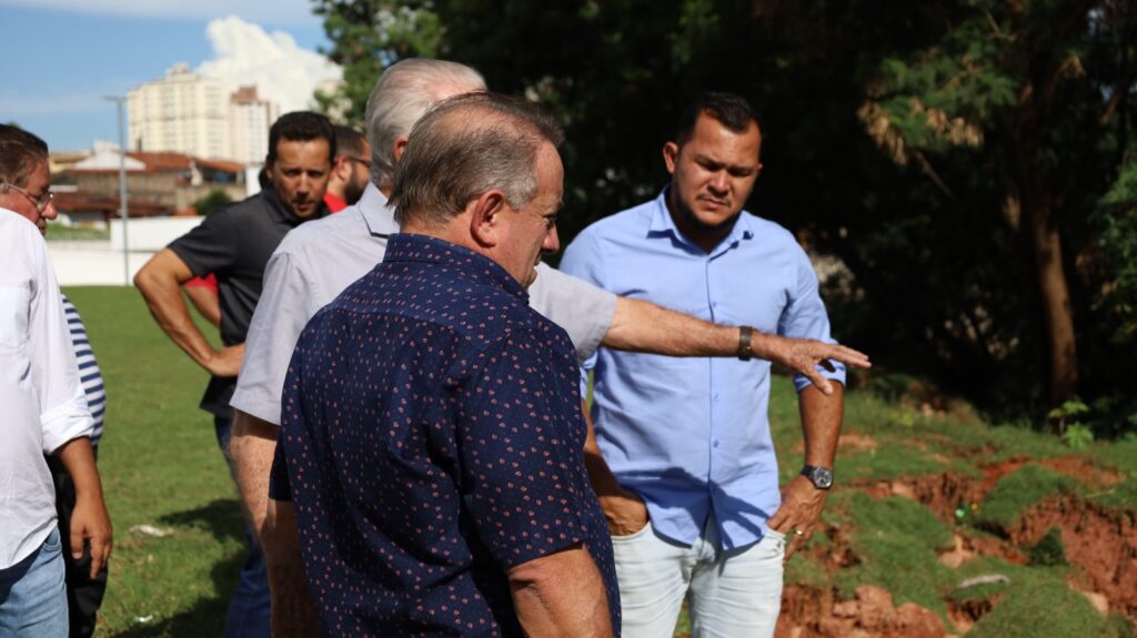 Parque Vila Sul em processo de construção | Foto: divulgação/Secom/Pref. de Aparecida/Claudivino Antunes