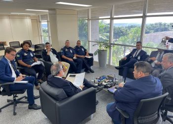 Comitiva de Aparecida de Goiânia em reunião no Ministério da Segurança Pública | Foto: divulgação