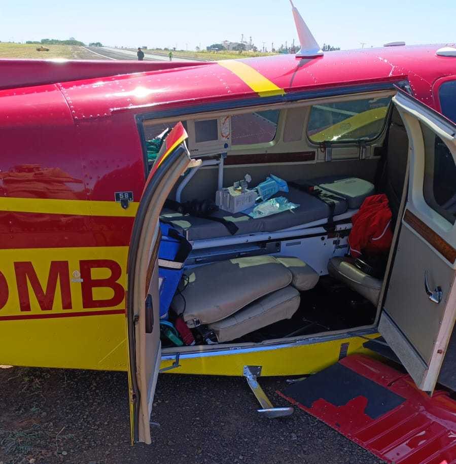 Na aeronave, estavam 4 indivíduos | Foto: Corpo de Bombeiros