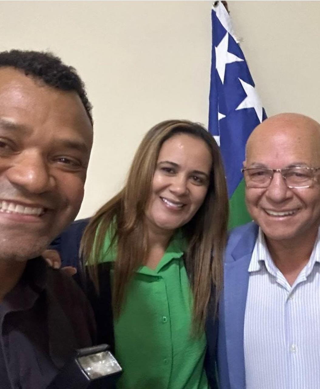 Da esquerda para direita: Valdemy Teixeira, Cleide Neves e  Professor Alcides | Foto: Redes Sociais