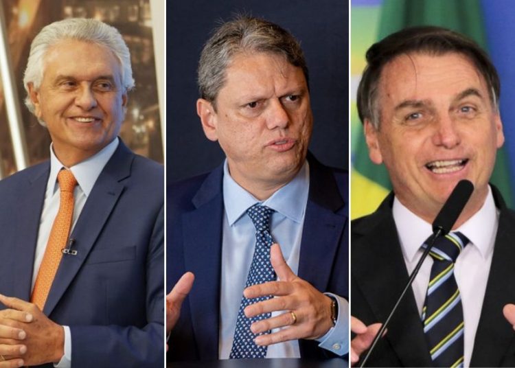 Caiado e Tarcísio de Freitas herdam espólio de Bolsonaro em Goiás