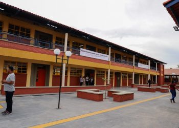 Escola Padrão Século XXI, em Aparecida de Goiânia, que recebeu investimentos de R$ 7,1 milhões | Foto: Lucas Diener/Secom