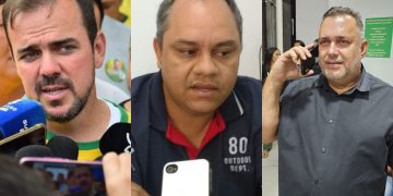 Gustavo Mendanha, Davi Mendanha e Olair Silva, assessor do prefeito Vilmar Mariano, estão entre alvos de operação da PC | Fotos: Folha Z