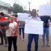 Servidores da Saúde de AP protestam em busca de atualização do piso salarial