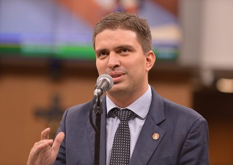 Delegado Humberto Teófilo na Assembleia Legislativa de Goiás | Foto: Alego