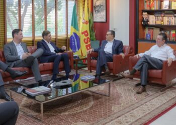 Bruno Peixoto se reuniu com lideranças do PSB em Brasília | Foto: Reprodução/Instagram