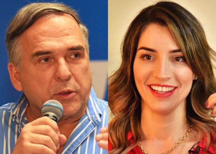Sandro Mabel e Mayara Mendanha: aliança foi cogitada junto ao PL | Fotos: Divulgação