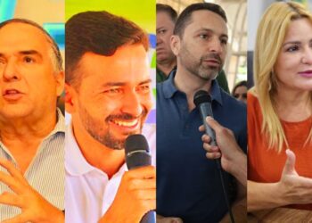 Sandro Mabel, Max Menezes, Valéria Pettersen e Leandro Vilela | Foto: Reprodução