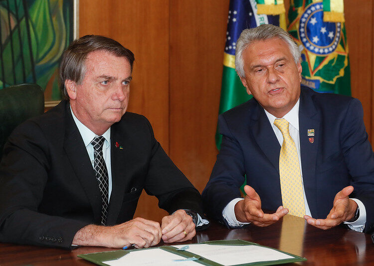 Ronaldo Caiado e o ex-presidente Jair Bolsonaro | Foto: Palácio do Planalto