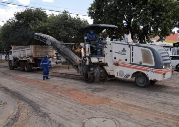 Obras de revitalização asfaltica | Foto: Divulgação