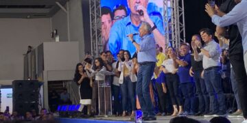 Ronaldo Caiado discursa em evento do União Brasil | Foto: Dayrel Godin