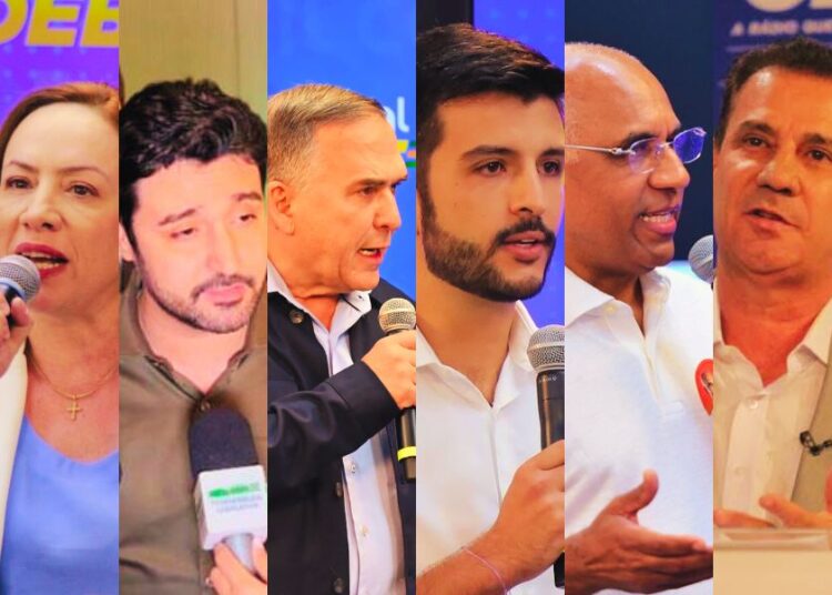 Candidatos a prefeito de Goiânia | Foto: Reprodução