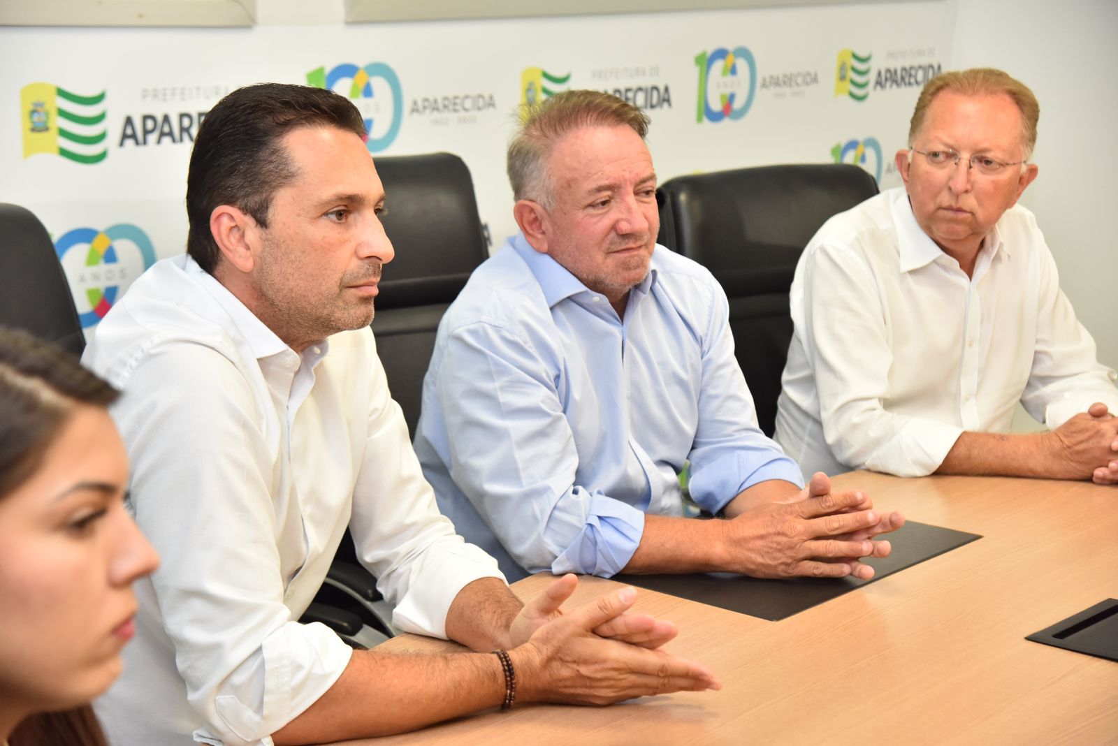 Leandro Vilela e Vilmar Mariano tiveram primeira reunião de transição | Foto: Jhonney Macena