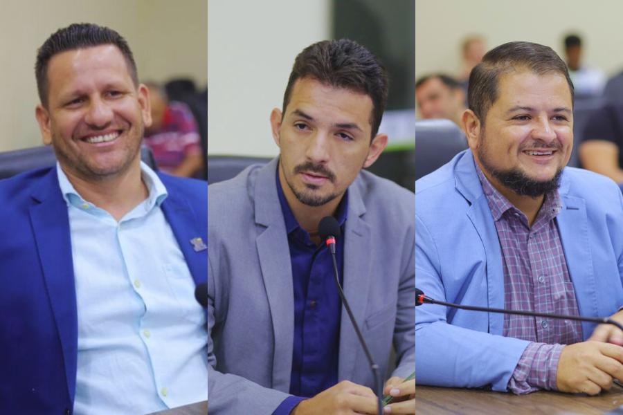 Sandro Oliveira, Hans Miller e Willian Panda | Fotos: Câmara de Aparecida