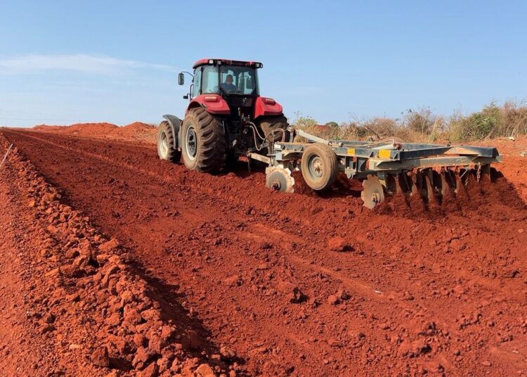 Máquinas preparam terreno do Dianot, onde serão instaladas cerca de 200 indústrias e empresas | Foto: Seinfra