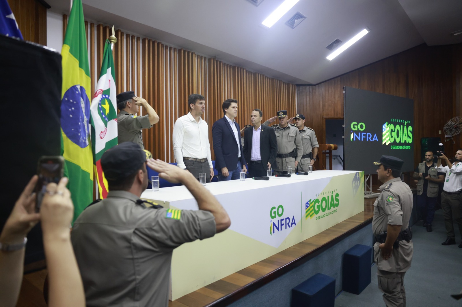 Cerimônia de transferência do Comando de Policiamento Rodoviário (CPR) da PMGO | Foto: Divulgação