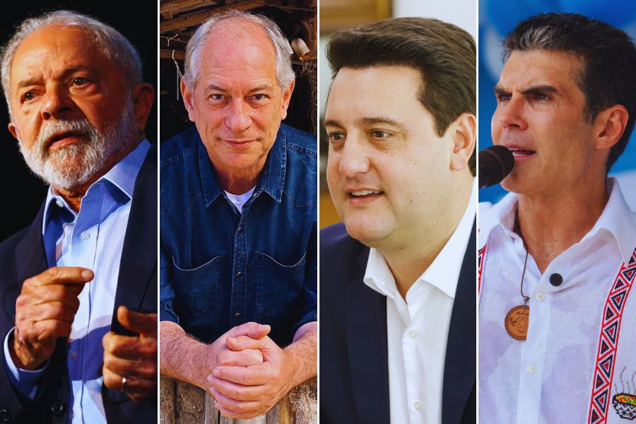 Lula, Ciro Gomes, Ratinho Júnior e Helder Barbalho | Foto: reprodução