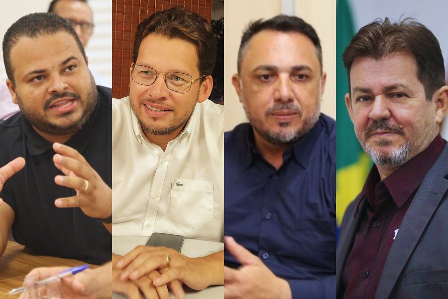 Dieyme Vasconcelos, Felipe Cortez, André Fortaleza e Gleison Flávio | Fotos: Folha Z e Divulgação