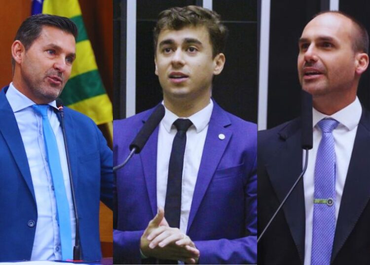 Sargento Novandir propõe cidadania goianiense para Nikolas Ferreira e Eduardo Bolsonaro