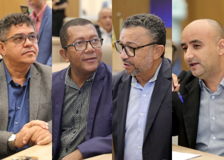 Vereadores que têm possibilidade de perder o mandato | Foto: Câmara de Aparecida