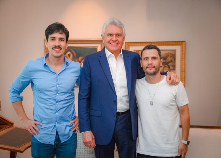 Caiado, Cleitinho e o presidente do Republicanos, Euclydes Pettersen | Foto: Divulgação