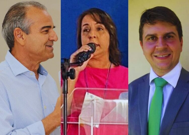 Ex-prefeitos Humberto Machado, Milena e Capuzzo | Foto: Reprodução