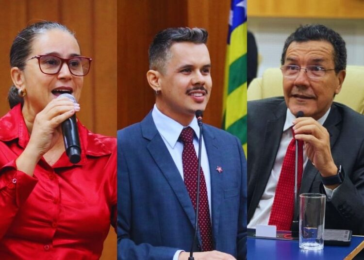 Vereadores da bancada do PT na Câmara de Goiânia | Foto: Reprodução