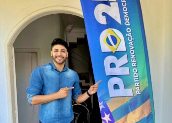 Em 2024, Thiago Vale concorreu ao cargo de vereador em Aparecida pelo PRD e obteve 1.094 votos (Foto: Reprodução/Redes Sociais)