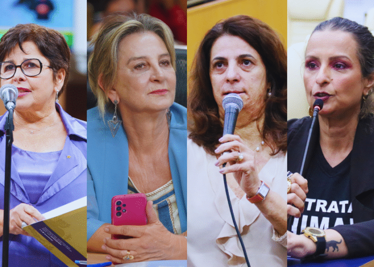 Deputadas Bia de Lima, Zeli e Dra. Cristina e Luciula do Recanto, que já disputaram as cadeiras na Alego | Foto: Reprodução