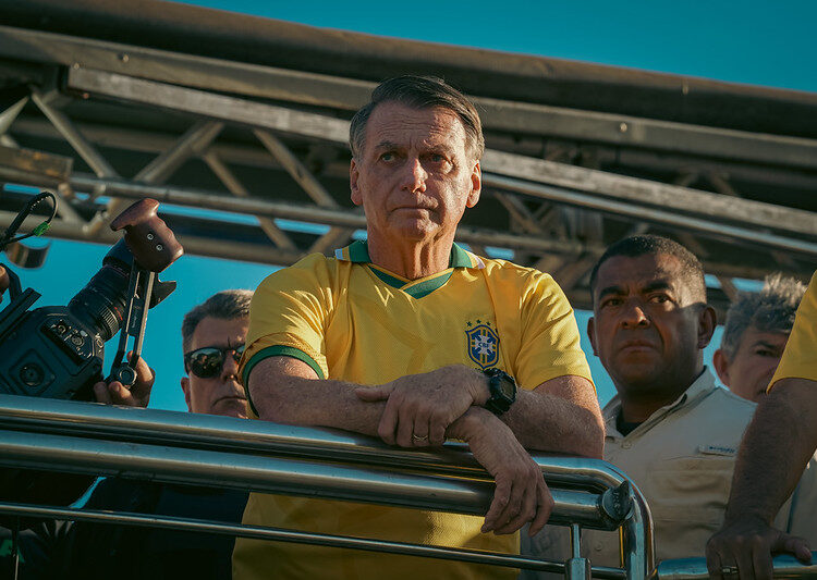 Jair Bolsonaro durante caminhada pela anistia | Foto: Divulgação / PL