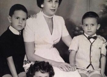 Maria Xavier Caiado e seus filhos | Foto: Reprodução / Ronaldo Caiado
