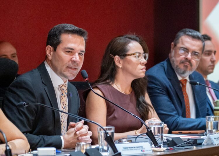 O presidente da OAB-GO, Rafael Lara Martins, destacou durante o lançamento que a inovação não se resume apenas ao uso de novas ferramentas, mas à forma como elas transformam a cultura da advocacia (Foto: Divulgação/OAB-GO)