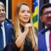 Luiz do Carmo, Leia Klébia e Glaustin | Foto: Reprodução