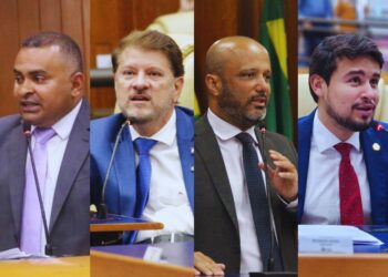 Vereadores Ronilson, Willian, Major Vitor Hugo e Rodrigo Rizzo | Foto: Reprodução