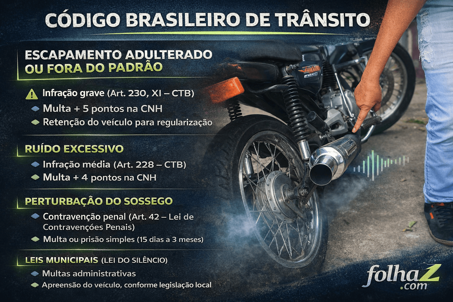 “Virou um inferno”: desabafa moradora sobre motos barulhentas em bairro de Aparecida