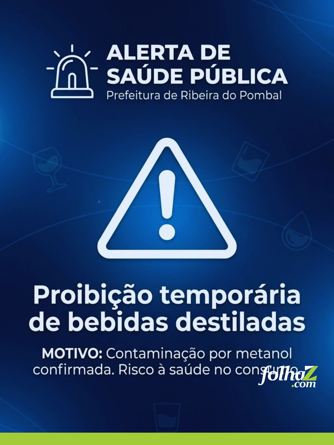 Intoxicação metanol Bahia