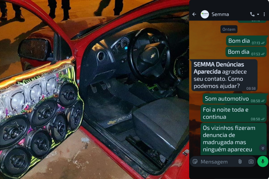 Moradores cobram ação da Semma contra som automotivo no Pq Atalaia, em Aparecida