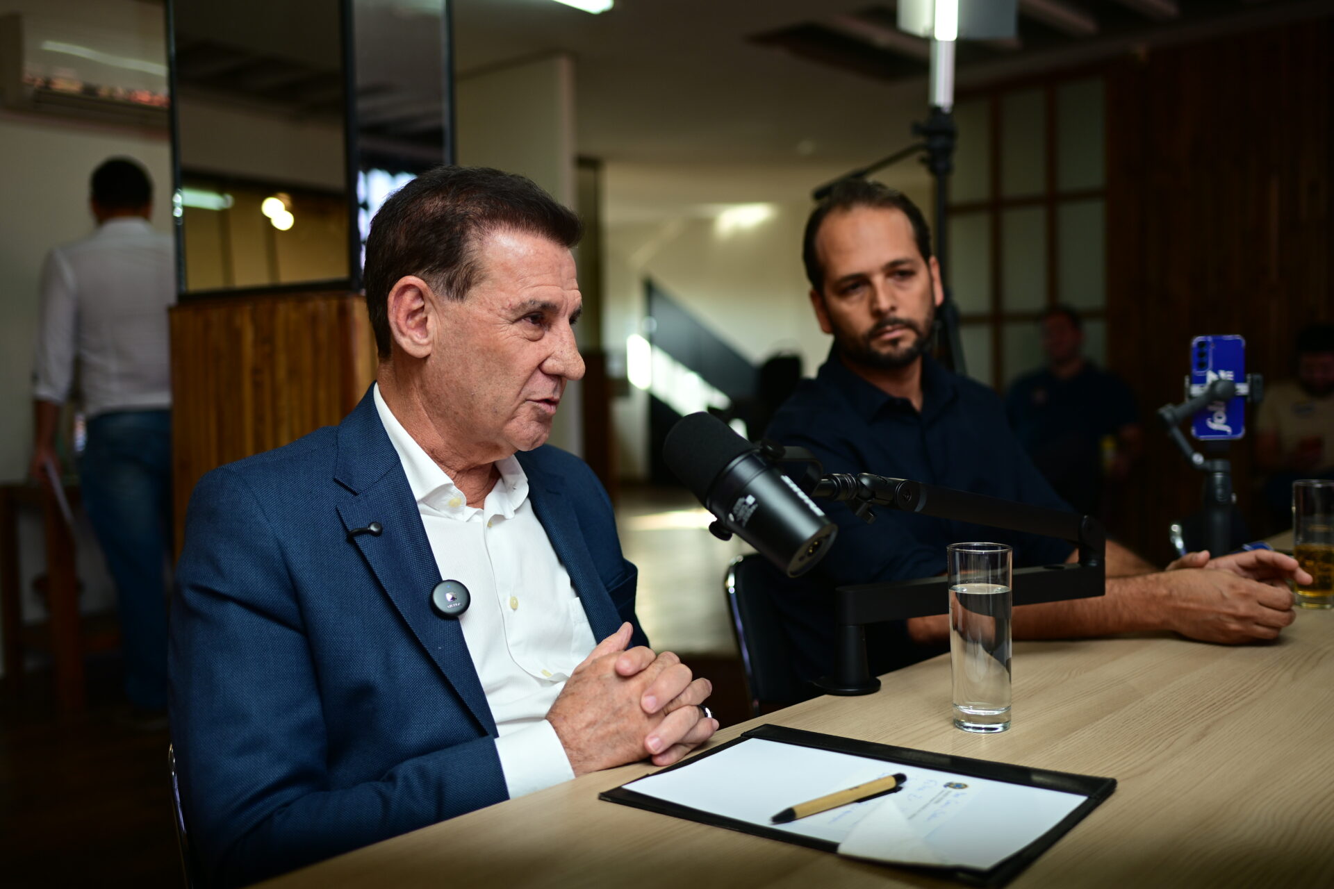 Senador Vanderlan Cardoso durante entrevita à Folha Z |