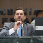Deputado Bruno Peixoto. Registro da imagem feito pela comunicação da Alego