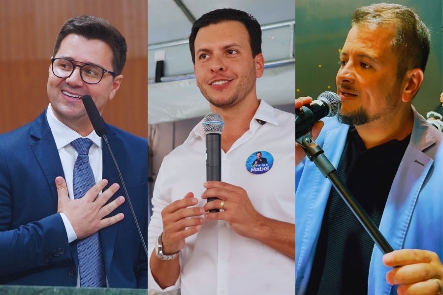 Henrique César, Felipe Mabel e Willian Panda