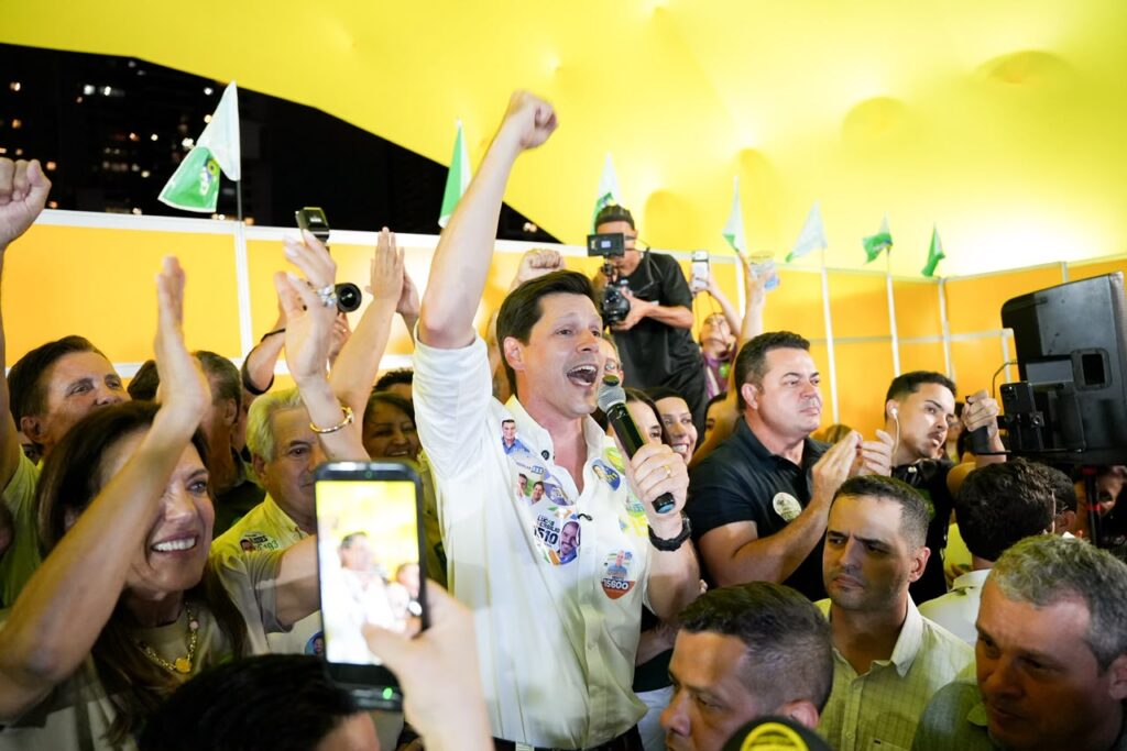 Daniel Vilela durante inauguração do Comitê Político, em Goiânia