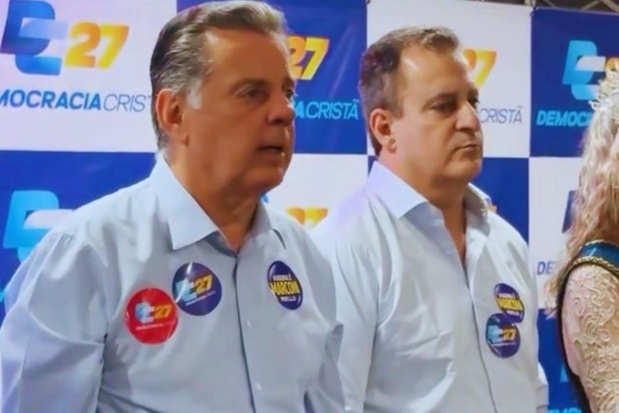 Marconi Perillo ao lado de Paulo Daher