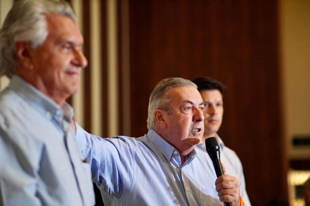 Zé Mário, Caiado e Daniel Vilela